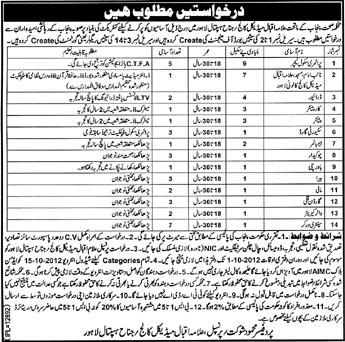 Health Department Government of Punjab Requires Staff for Hospitals