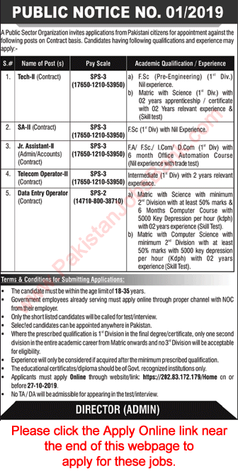 Public Sector Organization Jobs October 2019 PAEC Apply Online Technicians, Scientific Assistants & Others Latest