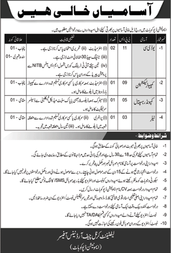 Ammunition Depot Kohat Jobs 2020 May Clerks, Computer Technician & Others Pakistan Army Latest