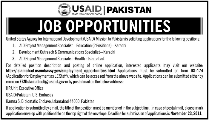 USAID Job Opportunities