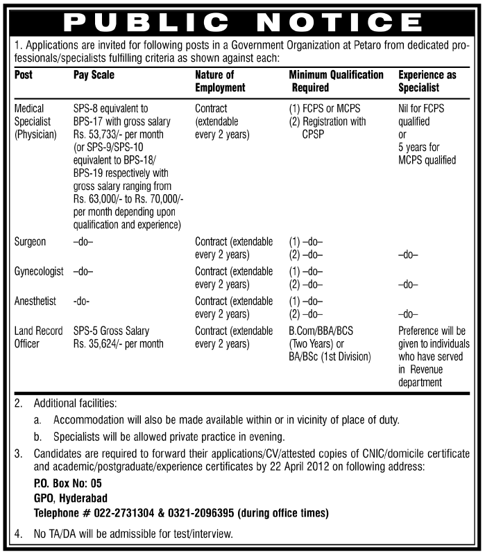 Government Organization Jobs