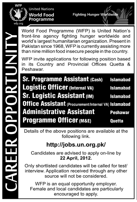 WFP (World Food Programme) UN Jobs