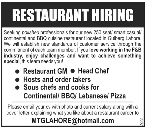 Restaurant Jobs