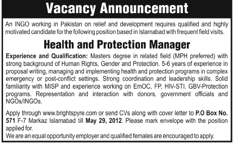 Managerial job at Private Sector