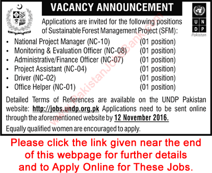 UNDP Pakistan Jobs October 2016 November Islamabad Apply Online United Nations Development Programme Latest