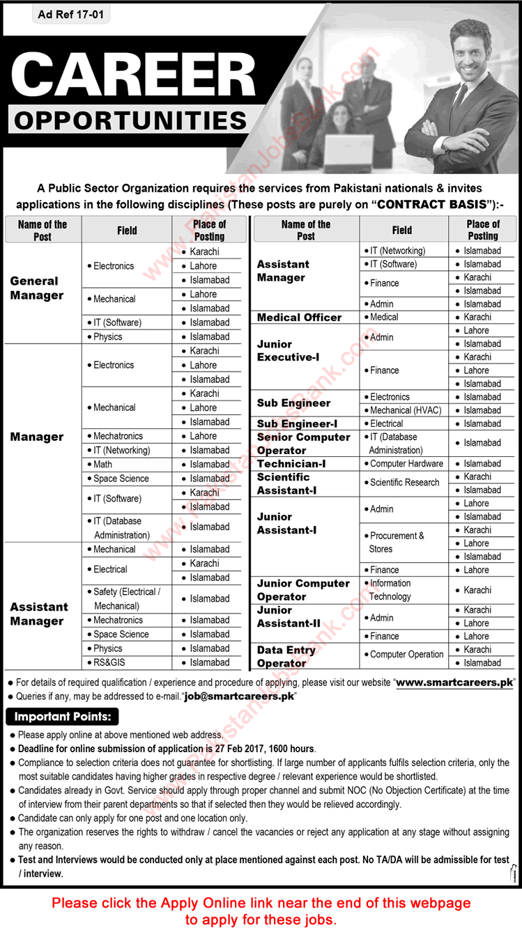 SUPARCO Jobs 2017 February in Karachi, Islamabad & Lahore Apply Online Latest / New