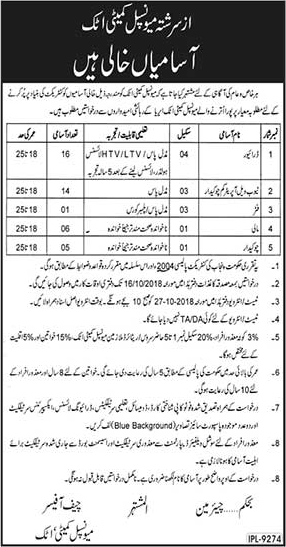 Municipal Committee Attock Jobs September 2018 Drivers, Tubewell Operators, Chowkidar & Others Latest