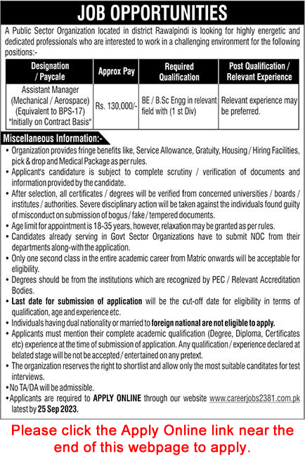 www.careerjobs2381.com.pk Jobs September 2023 Assistant Managers Apply Online PMO / NESCOM Latest